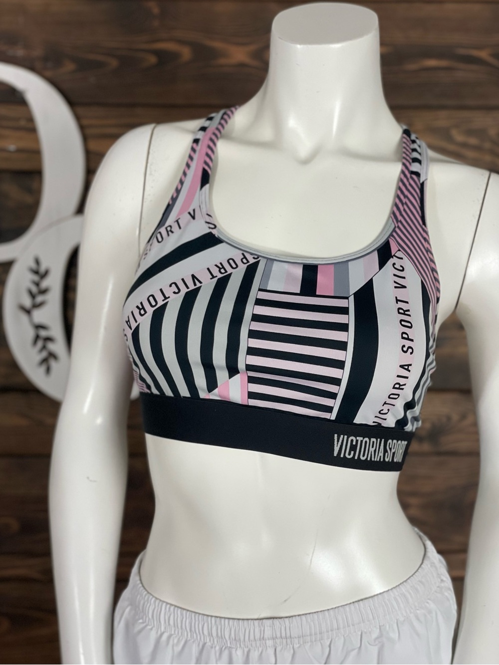 Victoria's Secret Sport Collection Striped Mesh Racerback Sports Bra The Player